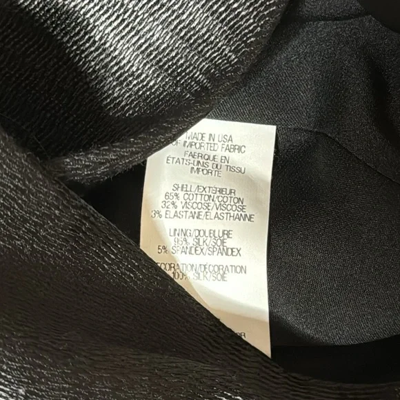 THEYSKENS THEORY JUX SATEEN CROPPED LONG SLEEVE BLACK BLAZER - Picture 15 of 15